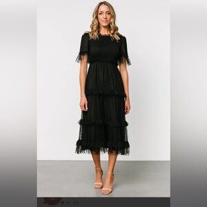 Baltic Born Lysandra Black Midi Dress XL